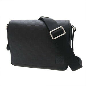 Louis Vuitton Damier Infini Black District Shoulder Bag Black